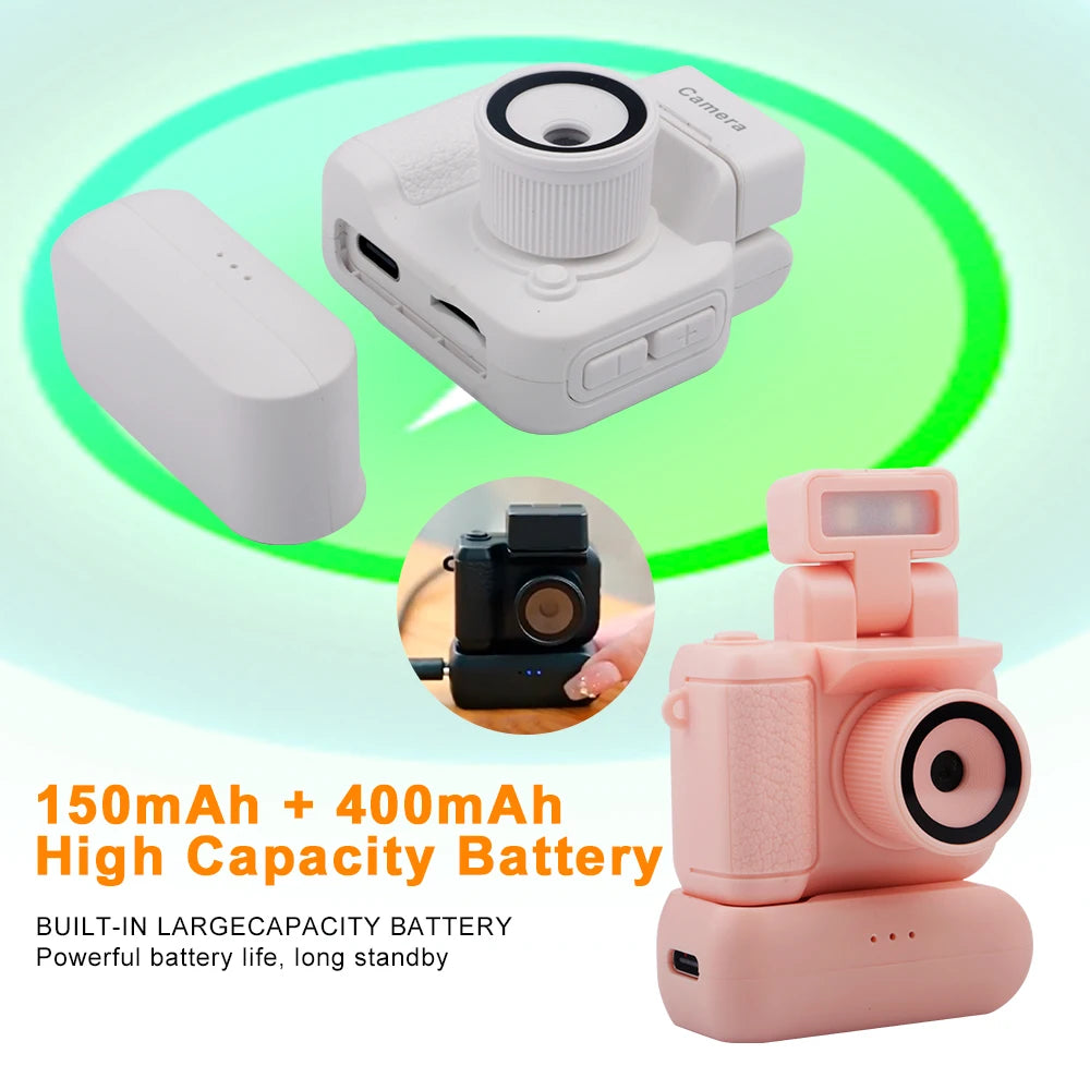 Portable Camera HD1080P CMOS With LCD Screen Flash Lamp