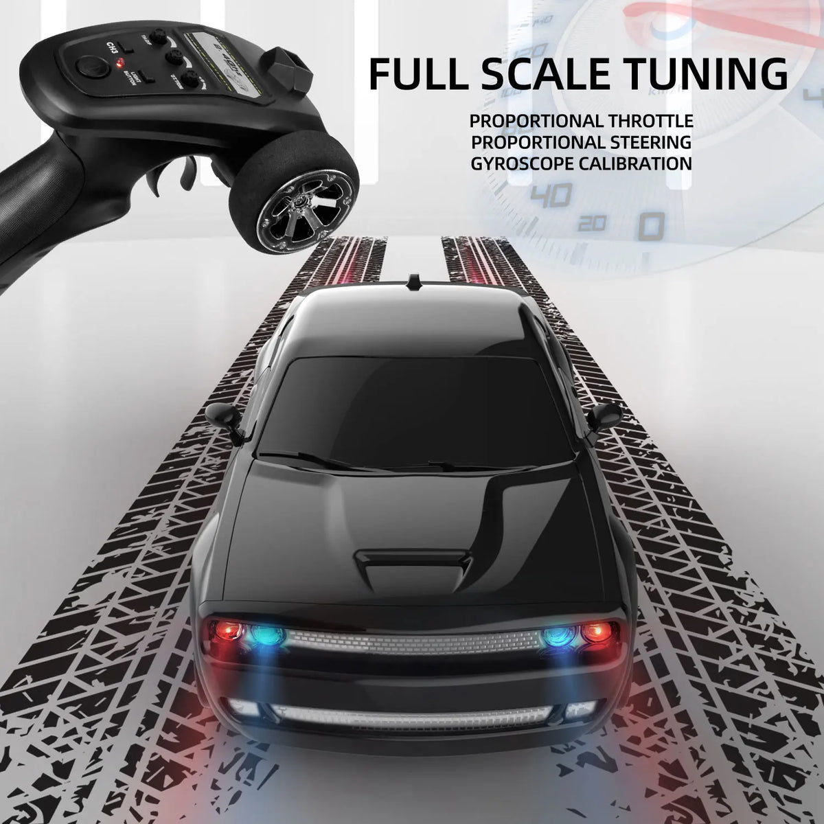 Challenger Rc Car Fully Proportional 4WD Gyroscope Drift Car