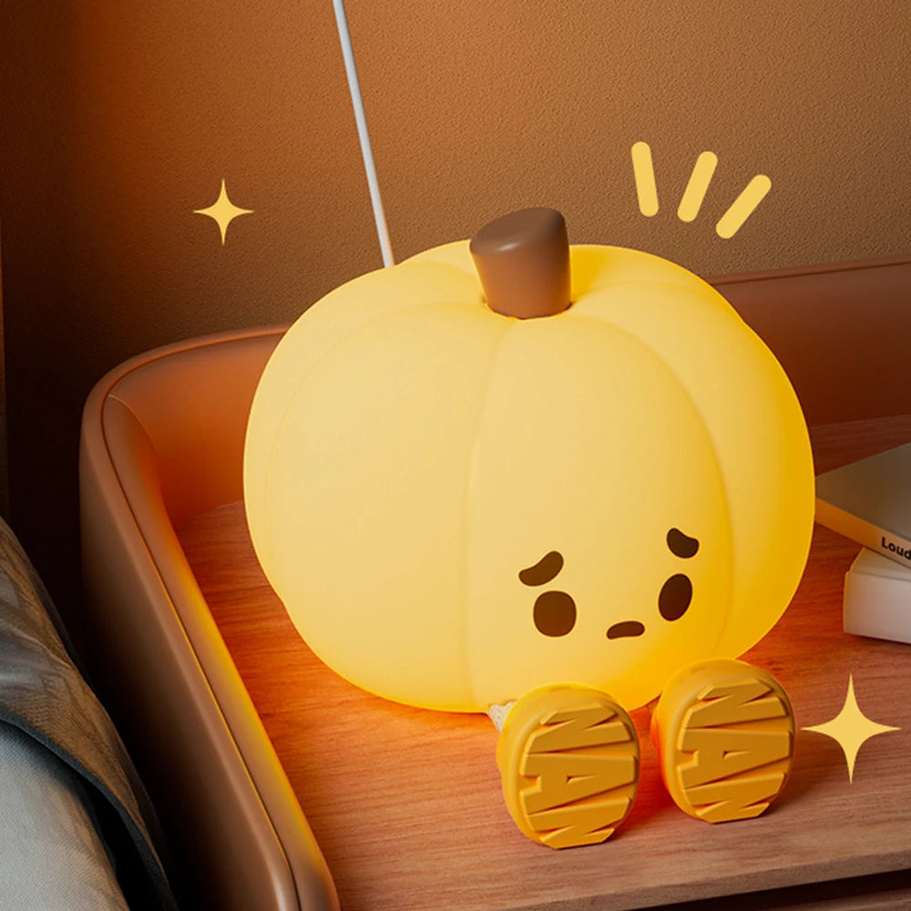 Cute Pumpkin  Lamp USB Rechargeable