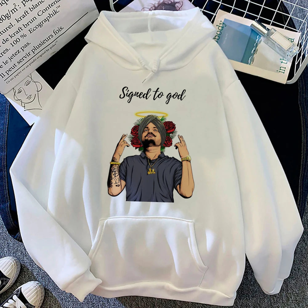 Sidhu Moosewala hoodies women harajuku streetwear sweater sweatshirts female graphic Hooded Shirt