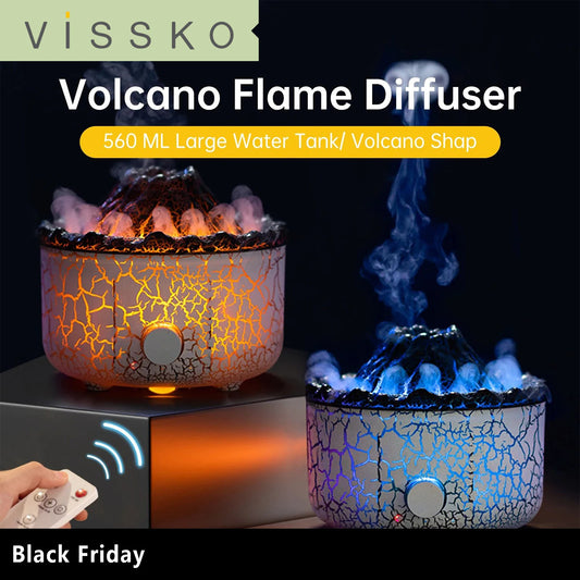 Volcano Humidifiers Diffuser With Remote Control