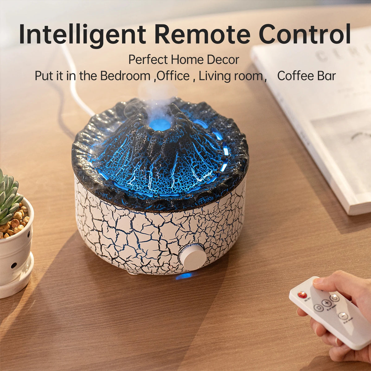 Volcano Humidifiers Diffuser With Remote Control